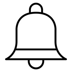 Bell Vector Line Icon Design 