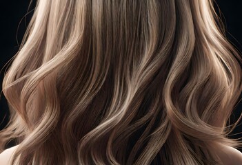 Naklejka premium hair, smooth hair, hair care routine tutorial