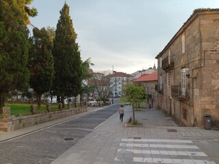 Calle de San Domingos de Bonaval en Santiago de Compostela, Galicia