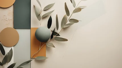 Küchenrückwand glas motiv olive branches beautiful background © Rafael
