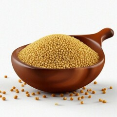buckwheat in a wooden spoon