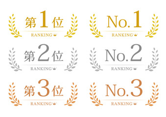 Ranking material illustration set．