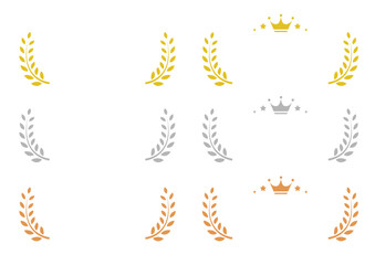 Ranking material illustration set．