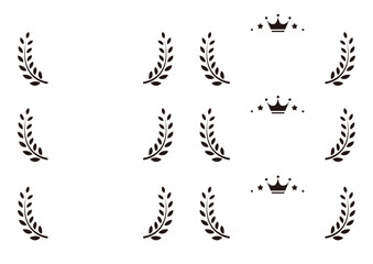 Ranking material illustration set．