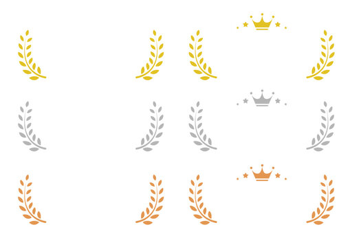 Ranking material illustration set．