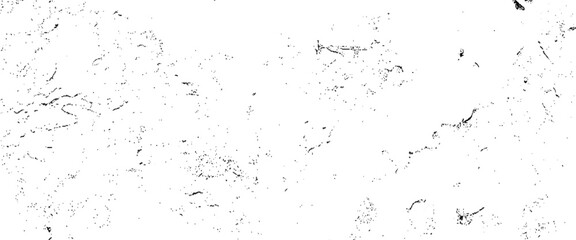 Vector grunge texture overlay with rough scratch grunge background, black and white rough vintage distress background.