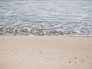 White sand beach shore background