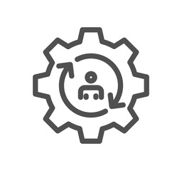 Obraz premium Business management related icon outline and linear symbol. 