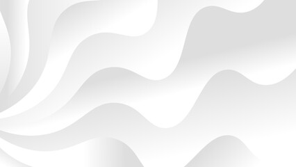 Abstract white and light gray wave or modern smooth luxury texture with soft and clean background vector illustration