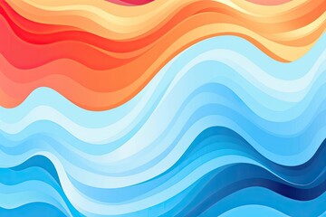 Fototapeta premium Sleek and modern wave themed composition
