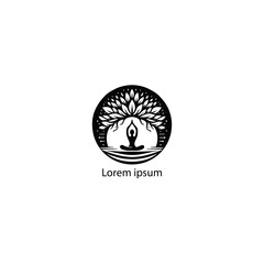 yoga logo with white background