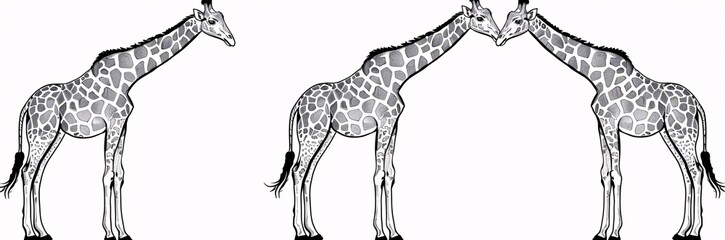 Giraffe in Black and White A Timeless Classic Generative AI