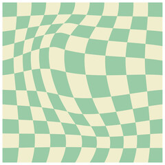Retro Distorted Checkered