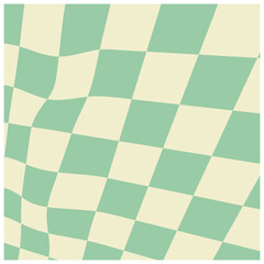 Retro Distorted Checkered