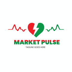 Market pulse or trade logo