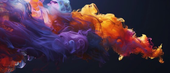 Abstract multi color powder explosion on black background.. Painted Holi in festival. - obrazy, fototapety, plakaty
