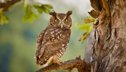 Obraz premium Owls have honed the art of camouflage to perfection, transforming themselves into masters of concealment.