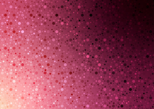 Red dot circle random pattern graphic background