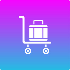 Obraz premium Airport cart Icon