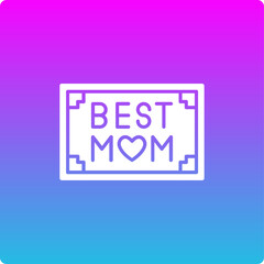 Fototapeta premium Best Mom Icon