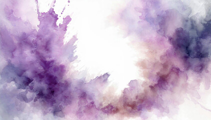 Fototapeta na wymiar Fond aquarelle violet