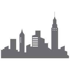 Obraz premium Metropolis City Silhouette
