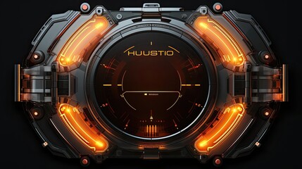 Obraz premium HUD round frames