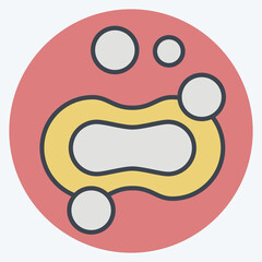 Icon Bubble. related to Cleaning symbol. color mate style. simple design editable. simple illustration
