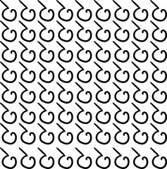 Round large hooks form a texture