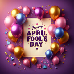 April Fool's Day 2024 celebration card