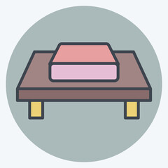 Icon Grilled Foods. related to Cooking symbol. color mate style. simple design editable. simple illustration