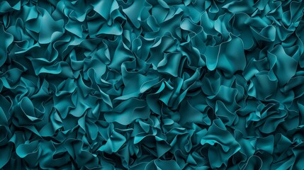 wavy blue-green curves, abstract blue-green wave background