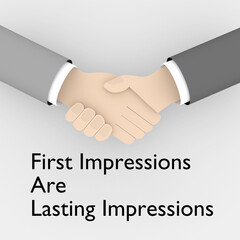 First Impressions Are Lasting Impressions concept - 754903245