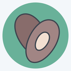 Icon Dates. related to Ramadan symbol. color mate style. simple design editable. simple illustration