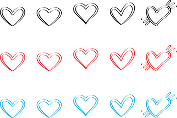 heart illustration.heart design icon flat.Modern flat valentine love sign.symbol for web site design, button to mobile app. Logo heart illustration,Trendy vector hart shape 
