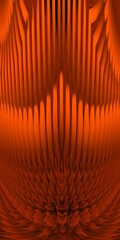 ultra-tall glowing orange gold petal pattern on a black background