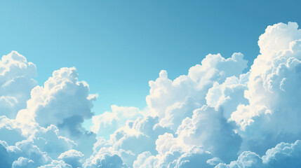 아름다운 하늘, 천국, 하얀 구름, 하얀 구름들, 많은 구름들, 파란 하늘과 하얀 구름, 구름 사진 - obrazy, fototapety, plakaty
