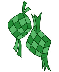 ramadan ketupat element vector