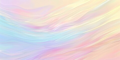 Obraz premium Soft pastel fabric-like waves in a seamless flow, ideal for serene backgrounds and soothing designs with a sense of fluidity and calm.