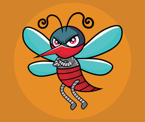 dengue mosquito, villain, aedes aegypti, mosquito, vector, pattern, vector illustration