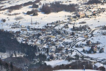 白馬村を見下ろす
