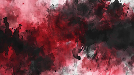 Black and Cherry red watercolor texture