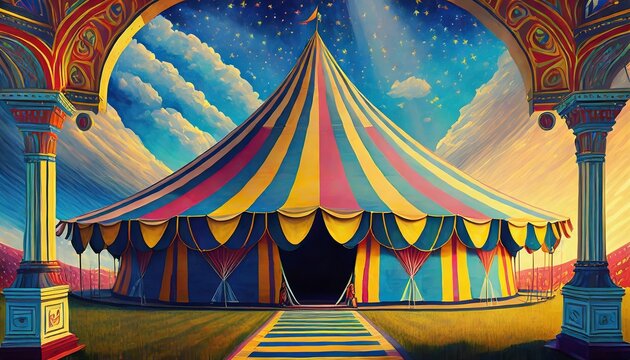circus tent background
