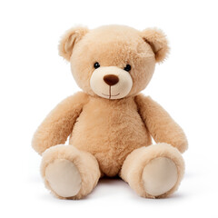 Obraz premium soft toy, teddy bear on a white background сreated with Generative Ai