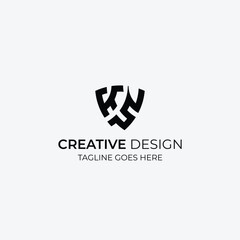 Minimal Vector Logo. Editable and easy to custom. Minimal logo design.