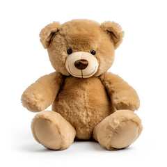 Obraz premium soft toy, teddy bear on a white background сreated with Generative Ai