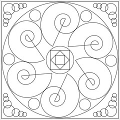 Geometric Coloring Page M_2204082