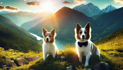 Obraz premium dog in the park
