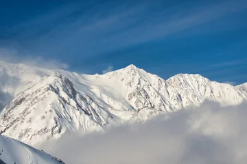 Muurstickers 八方尾根スキー場から北アルプスを望む  © 泰彦 吉村