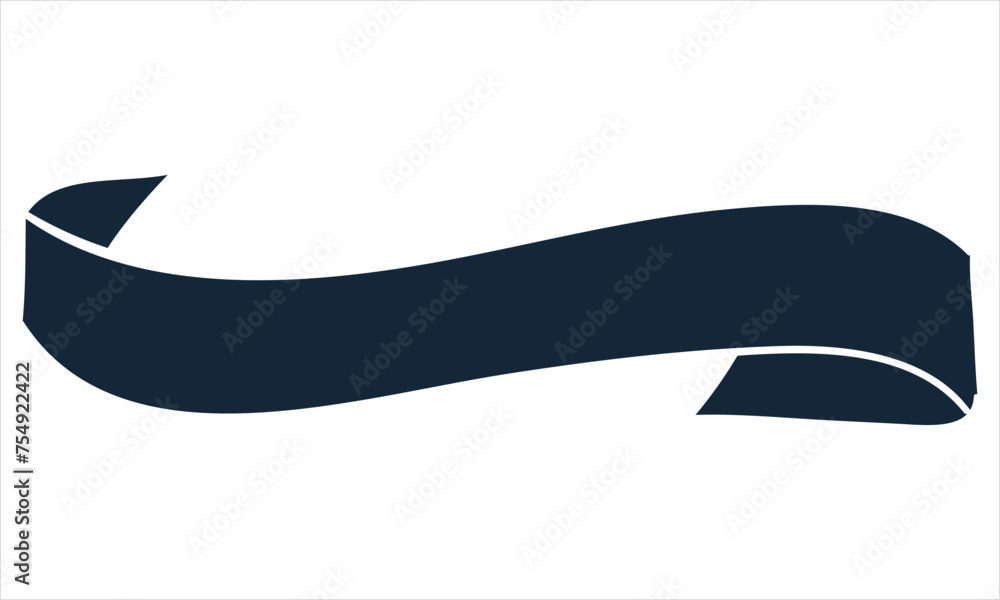 Fototapete Ribbon shape vector which can be used to support your design and of course it's free and the color can be changed according to your needs